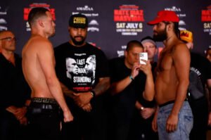 Diaz vs. Masvidal: A Split Decision Ends a Thrilling Rematch. The Rematch Heats Up: Diaz vs. Masvidal Live Fight Analysis (Rounds 1-6) Las Vegas Roars for Rematch Years in the Making