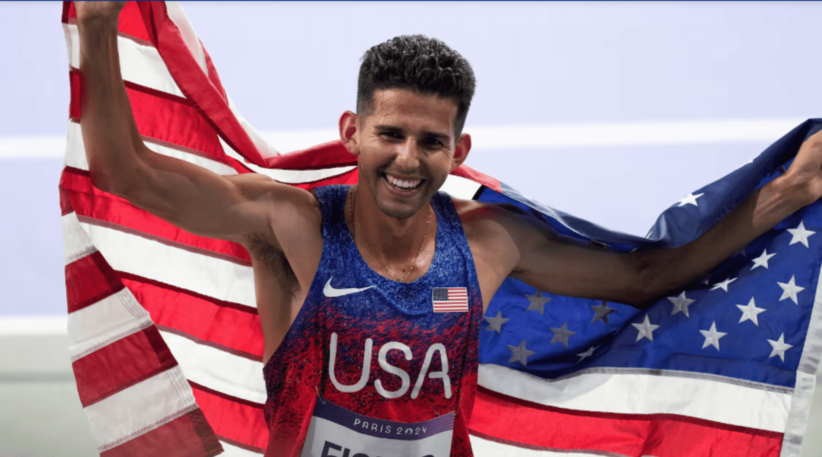 Fisher Scores USA's First Track Medal in Paris